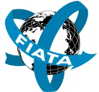 Логотип FIATA с изображением глобуса и голубой ленты
