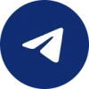Иконка Telegram на синем круге