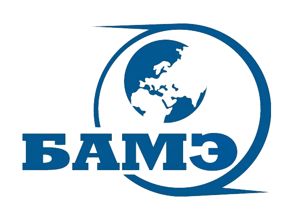 Логотип БАМЭ с изображением земного шара
